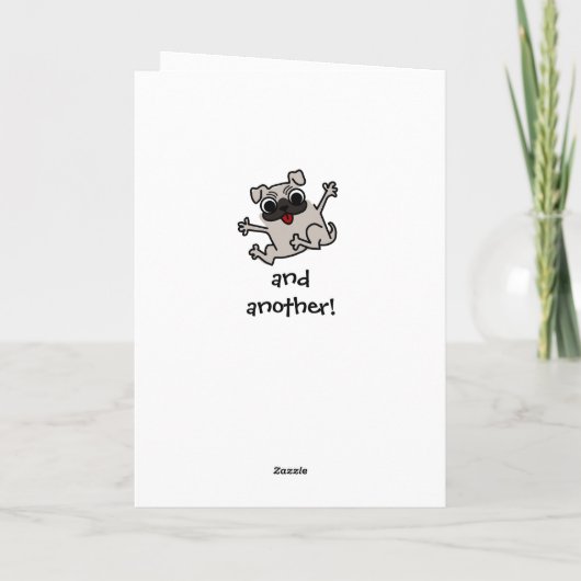 . . 4人のハグを送恋しく思るかわいい犬 カード (裏面)