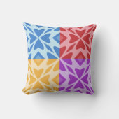 4人のハートが10年にカラフル会う クッション (正面)