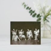 4人のヴィンテージ・ボードビル・ダンサーがポーズをとる ポストカード (スタンド正面)