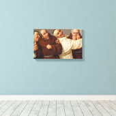 4人の僧侶、c.1884 by Claudio Rinaldi キャンバスプリント (インサイチュ (ウッドフロア))