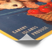 4人の友だちヴィンテージ作成ラベル ポスター (角)