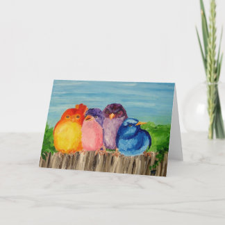 4人の友だち – グリーティングカード