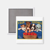 4人の友人 マグネット (正面/裏面)