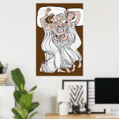 4人の女の子 ポスター (ホームオフィス)