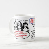 4人の女性がRoseWritesによってWolbachiaを無視 コーヒーマグカップ (正面左)