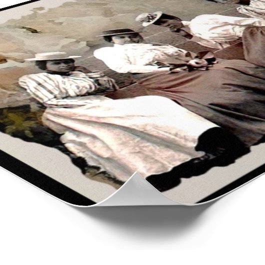 4人の女性 ポスター (角)