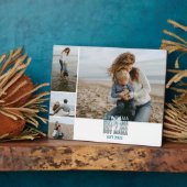 4人の子のママ カスタム写真コラージュ フォトプラーク (側面)