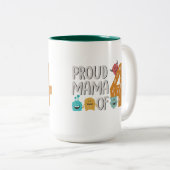 4人の子の自慢のママ ツートーンマグカップ (正面右)