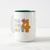 4人の子の自慢のママ ツートーンマグカップ (正面左)