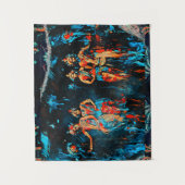 4人の宇宙・ダンサー・アート タペストリー (正面)