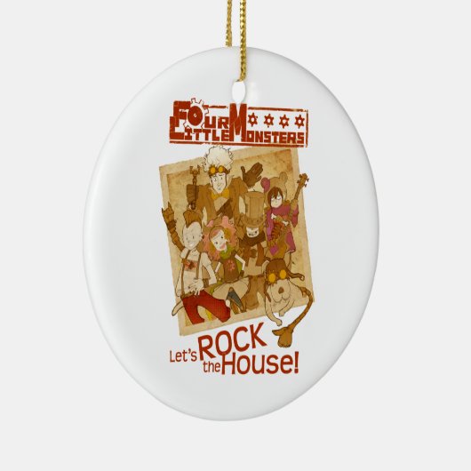 4人の小さいモンスターは-会場をどよめかせよう セラミックオーナメント (右)