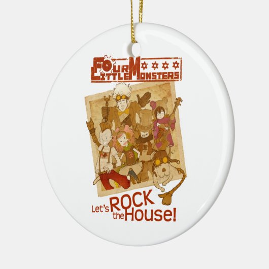 4人の小さいモンスターは-会場をどよめかせよう セラミックオーナメント (左)