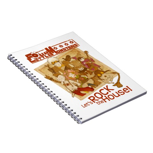 4人の小さいモンスターは-会場をどよめかせよう ノートブック (右側)