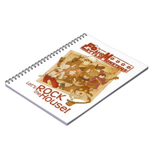 4人の小さいモンスターは-会場をどよめかせよう ノートブック (左側)