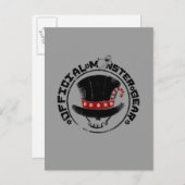 4人の小さいモンスター-アンディーの休日のロゴ シーズンポストカード (正面/裏面)