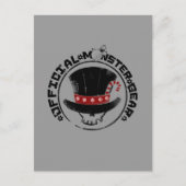 4人の小さいモンスター-アンディーの休日のロゴ シーズンポストカード (正面)