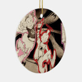 4人の小さいモンスター-グループ セラミックオーナメント (右)