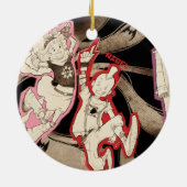 4人の小さいモンスター-グループ セラミックオーナメント (裏面)