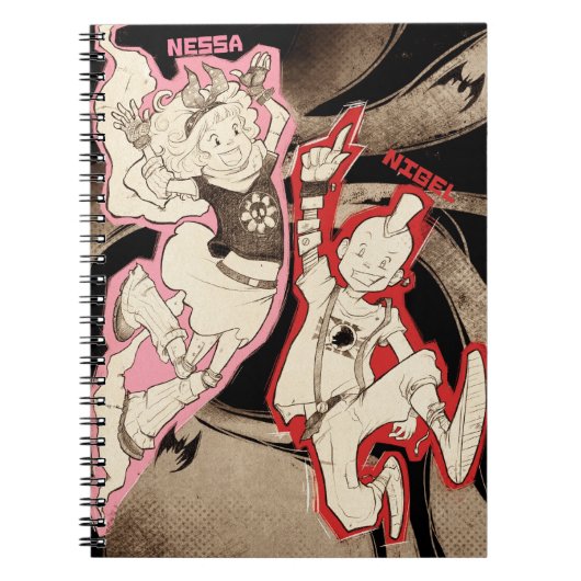 4人の小さいモンスター-グループ ノートブック (正面)