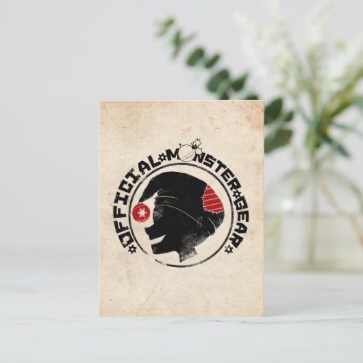 4人の小さいモンスター-ナイジェルの休日のロゴ シーズンポストカード (スタンド正面)