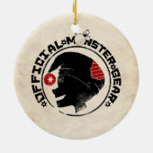 4人の小さいモンスター-ナイジェルの休日のロゴ セラミックオーナメント (裏面)