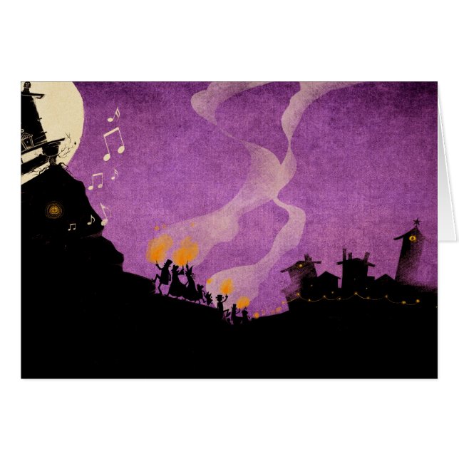 4人の小さいモンスター-ハロウィン夜 (正面横)