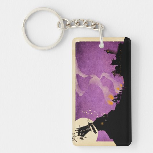 4人の小さいモンスター-ハロウィン夜 キーホルダー (正面)