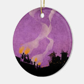 4人の小さいモンスター-ハロウィン夜 セラミックオーナメント (左)