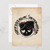 4人の小さいモンスター-ミハエル休日のロゴ シーズンポストカード (正面/裏面)