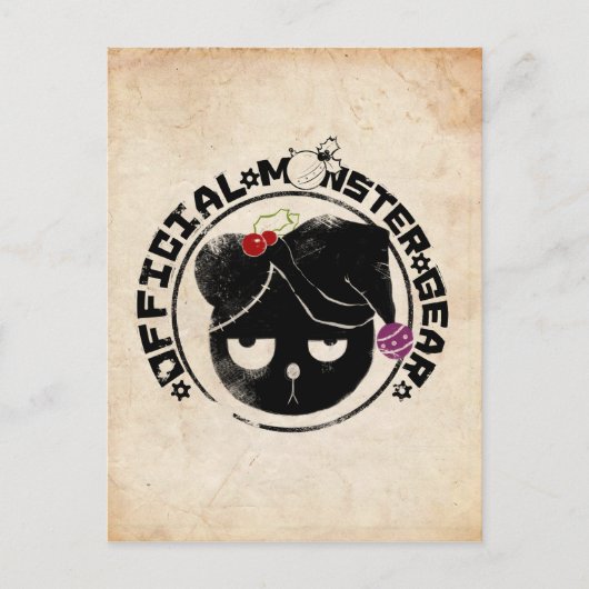 4人の小さいモンスター-ミハエル休日のロゴ シーズンポストカード (正面)