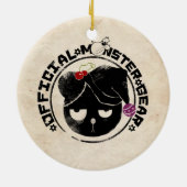 4人の小さいモンスター-ミハエル休日のロゴ セラミックオーナメント (裏面)