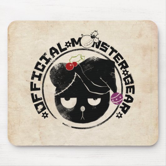 4人の小さいモンスター-ミハエル休日のロゴ マウスパッド (正面)