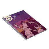 4人の小さいモンスター-夜音楽 ノートブック (右側)