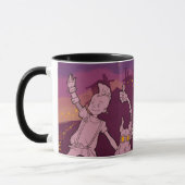 4人の小さいモンスター-夜音楽 マグカップ (左)