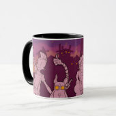 4人の小さいモンスター-夜音楽 マグカップ (正面左)