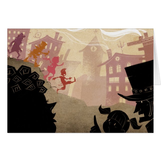 4人の小さいモンスター-町を通した歩く (正面横)