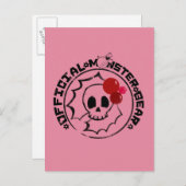 4人の小さいモンスター- Nessaの休日のロゴ シーズンポストカード (正面/裏面)