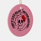 4人の小さいモンスター- Nessaの休日のロゴ セラミックオーナメント (右)