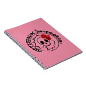 4人の小さいモンスター- Nessaの休日のロゴ ノートブック (右側)