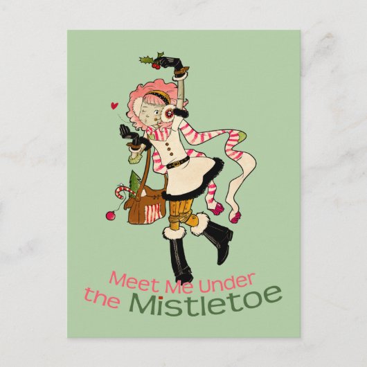 4人の小さいモンスター- Nessaの休日 シーズンポストカード (正面)