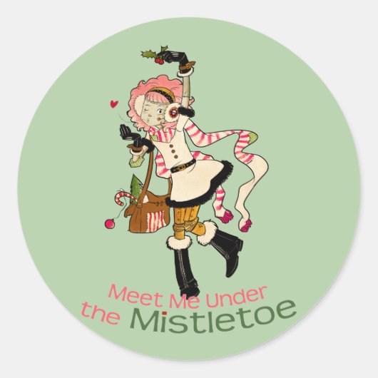 4人の小さいモンスター- Nessaの休日 ラウンドシール (正面)