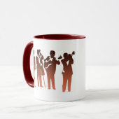 4人の新入生のコーヒーカップ マグカップ (正面左)