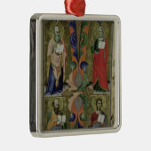 4人の福音伝道者、14世紀(子牛皮紙) メタルオーナメント (右)