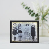 4人の美しいコンテストの受賞者 ポストカード (スタンド正面)