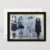 4人の美しいコンテストの受賞者 ポストカード (正面/裏面)