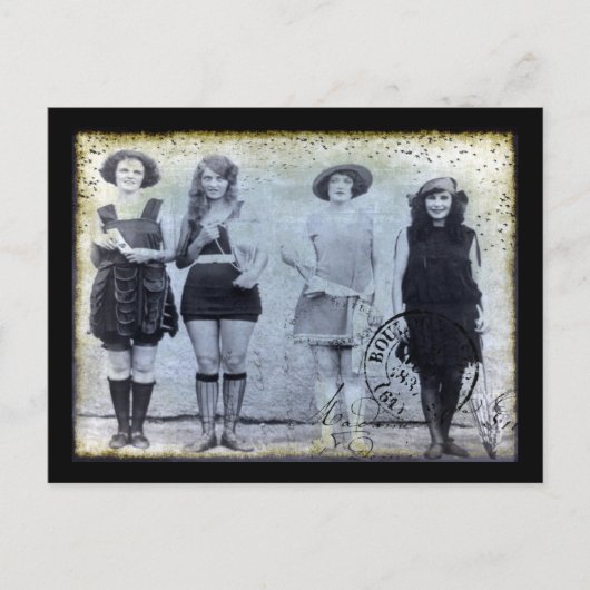 4人の美しいコンテストの受賞者 ポストカード (正面)