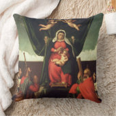 4人の聖者と即位するマドンナおよび子供1546年 クッション (ブランケット)