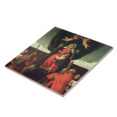 4人の聖者と即位するマドンナおよび子供1546年 タイル (側面)