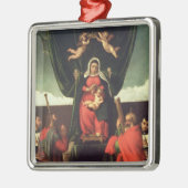 4人の聖者と即位するマドンナおよび子供1546年 メタルオーナメント (左)
