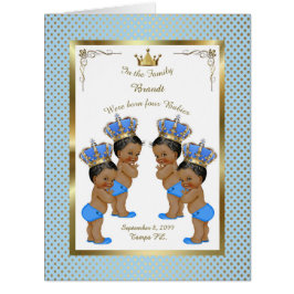 4人の誕生の男の子の発表カード、写真、記念品